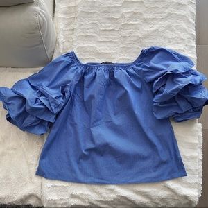 Zara Puffer Sleeves Blouse